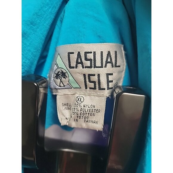 Vintage 80s Casual Isle Color Block Neon Track Suit Size XL Excellent Condition - Picture 9 of 13